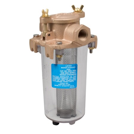 Perko 3/4" Intake Strainer W/ Lightweight Clear Body 0443005PLB